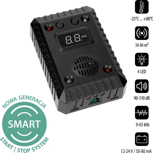 Nugiste ja näriliste peletaja autode ja siseruumide jaoks (ultraheli + LED) - 2