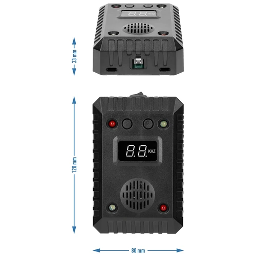 Nugiste ja näriliste peletaja autode ja siseruumide jaoks (ultraheli + LED) - 13