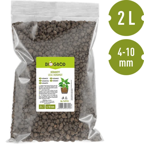 Paisutatud savi potitaimedele, aiandusele ja klaasmetsadele, 4-10 mm, 2L - 3