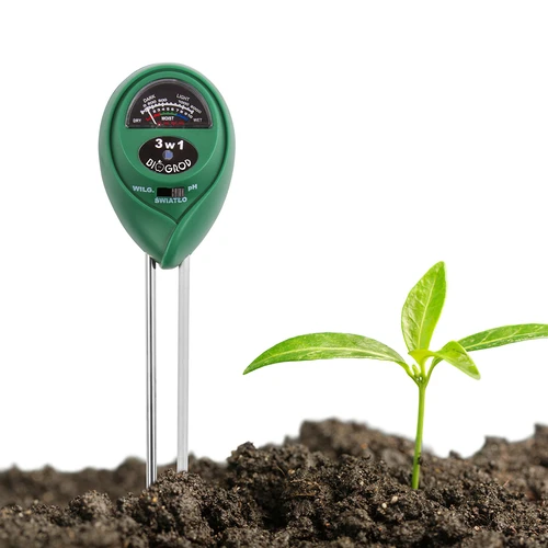 Pinnase tester 3-ühes - pH, niiskus, päikesevalgus - 5