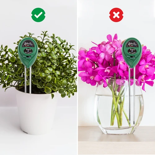 Pinnase tester 3-ühes - pH, niiskus, päikesevalgus - 10