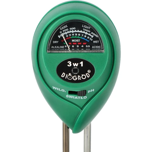 Pinnase tester 3-ühes - pH, niiskus, päikesevalgus - 2