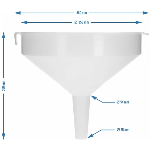 Plastikust lehter fi 35 cm - 5