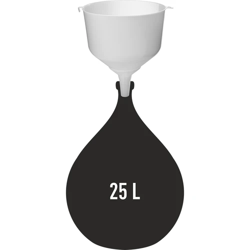 Plastikust lehter fi25 damadžaanidele, kõrge servaga - 3