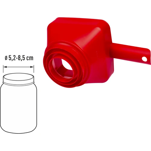 Plastikust lehter Kwadratura Koła, fi 52-85 mm - 3
