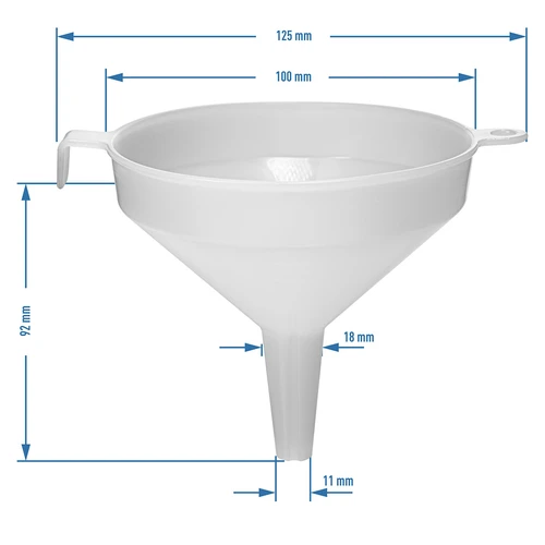 Plastikust lehter Ø 10 cm - 3