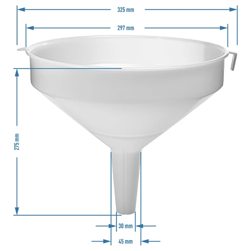 Plastikust lehter Ø 30 cm - 3