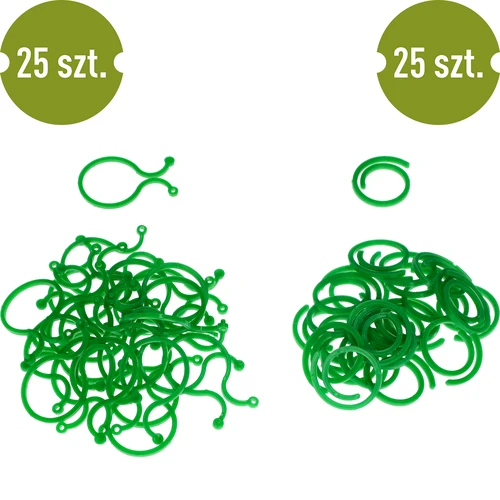 Plastikust taimeklambrid taimede kinnitamiseks, segakomplekt, 50 tk - 2