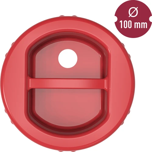 Plastikust twist-off kork fi 100 avaga ja käärimispunniga - 3