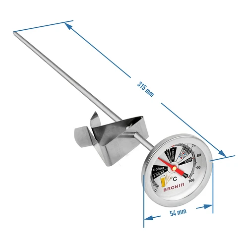 Pruulimistermomeeter (0 °C kuni +100 °C) 31,5 cm - 3