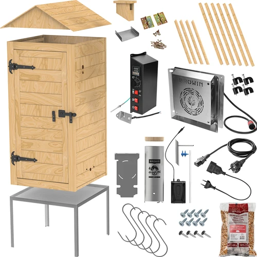 Puidust aia suitsuahi 200 L – dragON Wood 100E elektrilise kütteelemendi ja kontrolleriga - 3
