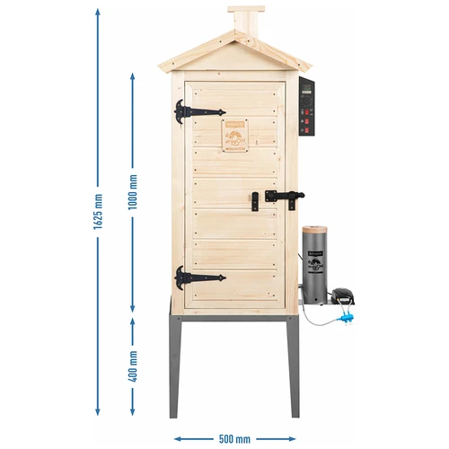 Puidust aia suitsuahi 200 L – dragON Wood 100E elektrilise kütteelemendi ja kontrolleriga - 13