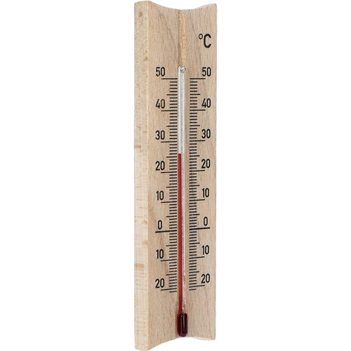 Puidust toatermomeeter (-20 kuni +50 °C), helepruun, 15 cm - 2