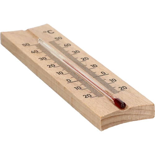 Puidust toatermomeeter (-20 kuni +50 °C), helepruun, 15 cm - 4