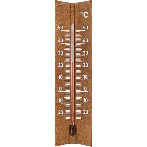 Puidust toatermomeeter (-20 kuni +50°C), tumepruun, 15cm
