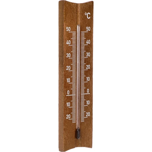 Puidust toatermomeeter (-20 kuni +50°C), tumepruun, 15cm - 2