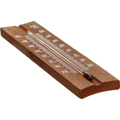 Puidust toatermomeeter (-20 kuni +50°C), tumepruun, 15cm - 4