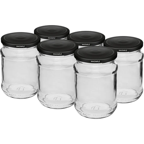 Purk 250 ml, fi 66/4, must keeratav kaas - 6 tk