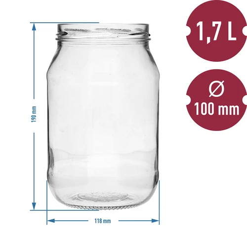 Purk TO 1,7 l fi 100 - 6 tk. - 5