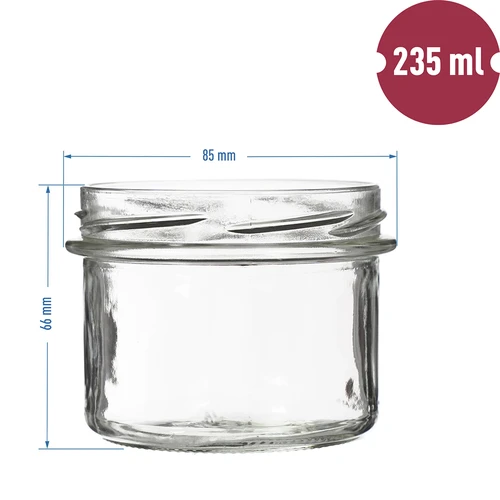 Purk TO 235 ml värvilise keeratava kaanega fi82 - 6 tk. - 5