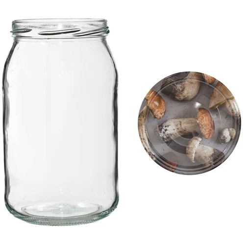 Purk TO 900 ml värvilise keeratava kaanega fi82/6 - 6 tk. - 6