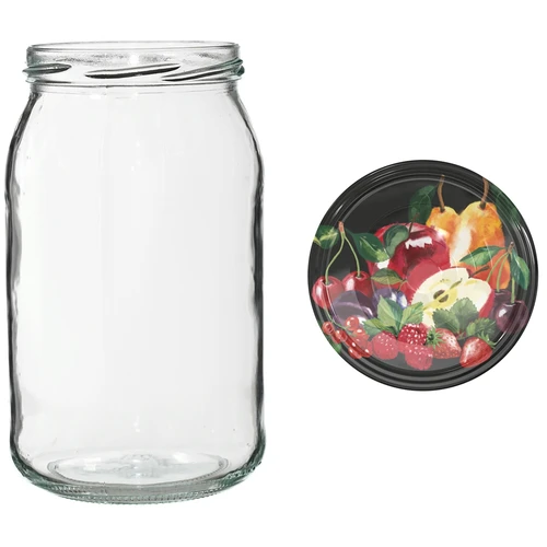 Purk TO 900 ml värvilise keeratava kaanega fi82/6 - 6 tk. - 11