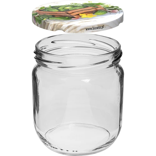 Purk TO Gurken 425 ml, värvilise keeratava kaanega, fi 82/6 - 6 tk. - 2