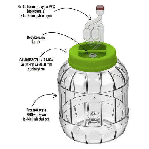 Purunemiskindel hapenduspurk, 3 L - 2