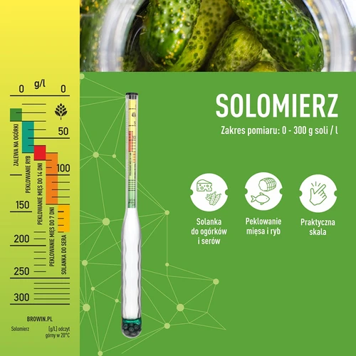 Purunemiskindel soolamõõtur proovitoruga, mõõtevahemik: 0–300 g soola/L - 6