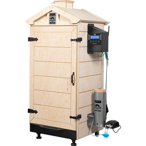 Raamita dragON PLYWOOD NATURE suitsutuskapp Wi-Fi-kontrolleriga, 200L - 2