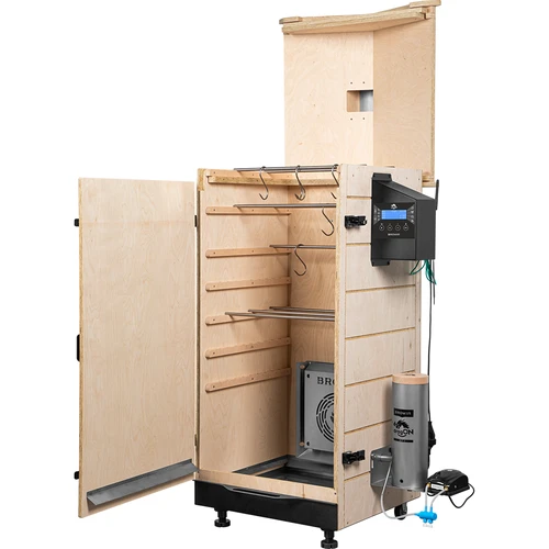 Raamita dragON PLYWOOD NATURE suitsutuskapp Wi-Fi-kontrolleriga, 200L - 3