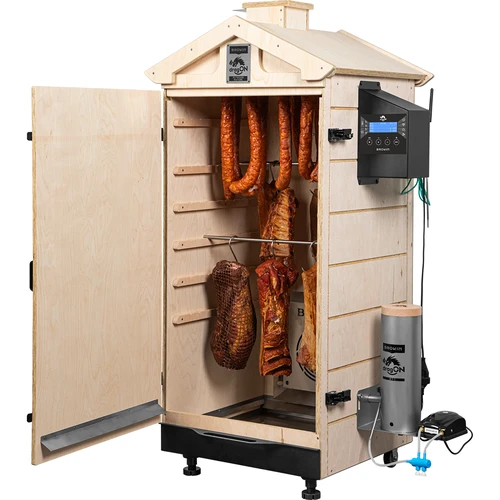 Raamita dragON PLYWOOD NATURE suitsutuskapp Wi-Fi-kontrolleriga, 200L - 4