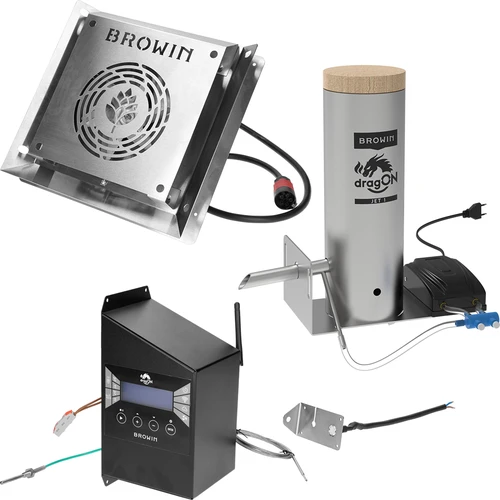 Raamita dragON PLYWOOD NATURE suitsutuskapp Wi-Fi-kontrolleriga, 200L - 7