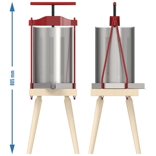 Raampress puuviljade jaoks – metallkorviga, 10 L - 6