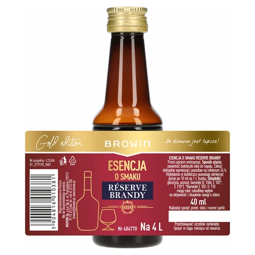 Reserve Brandy maitseessents, 40 ml, 4 L jaoks - 4