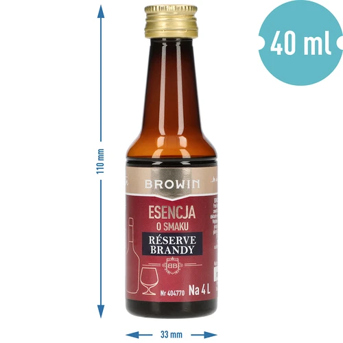 Reserve Brandy maitseessents, 40 ml, 4 L jaoks - 7