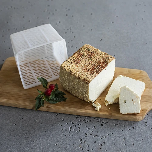 Ruudukujuline juustuvorm 11 x 11 x 8,5 cm 500 g jaoks - 3
