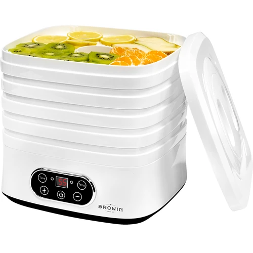 Seente, puuviljade, köögiviljade ja ürtide kuivati, reguleeritava temperatuuriga, 240 W, valge - 8