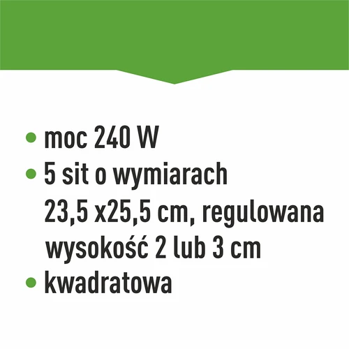 Seente, puuviljade, köögiviljade ja ürtide kuivati, reguleeritava temperatuuriga, 240 W, valge - 14