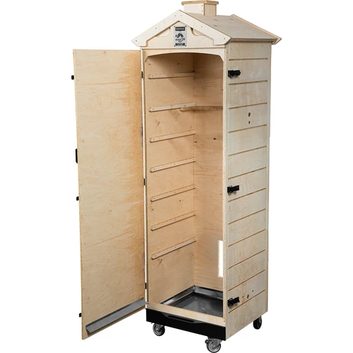 Sertifitseeritud vineerist suitsutuskamber, raamita, 320 L, ratastel - 2