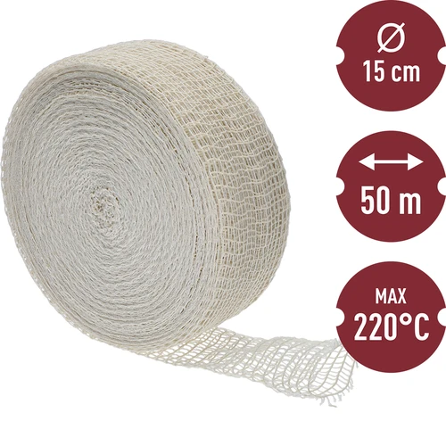 Singi- ja vorstivõrk mõõtudega 15 cm x 50 m, kuumuskindlusega kuni 220 °C - 3