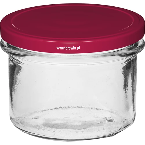 Sirge purk 235 ml (fi82) bordoopunase keeratava kaanega, 6 tk. - 2