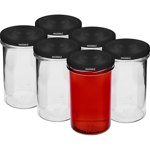 Sirge purk 545 ml (fi 82) - musta keeratava kaanega, 6 tk - 2