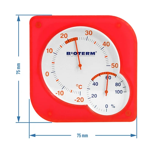 Sisemine bimetalltermomeeter hügromeetriga (-20 kuni +50 °C) mix - 6