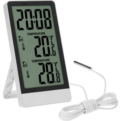 Soensi elektrooniline termomeeter – sondiga, valge
