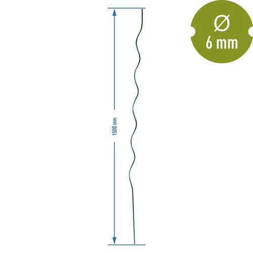 Spiraalne terasest taimekepp 1,50m x 6mm - 2