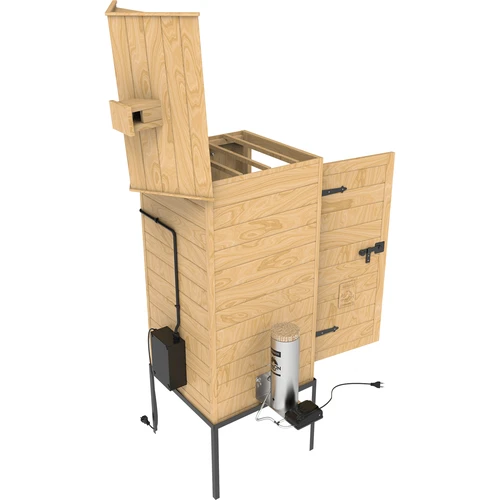 Suitsuahi 200 L dragON Larch E21 - lehisepuust, elektrilise kütmismooduli ja kontrolleriga - 6