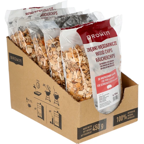 Suitsutus-/grillilaastud sealiha jaoks – segu (70% lepp, 30% pöök), 450 g, kl.10 - 2