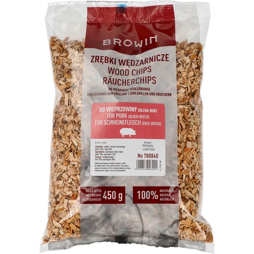 Suitsu- ja grillilaastud 70% lepp + 30% pöök, 450 g, kl. 8