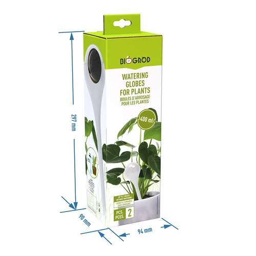 Taimede kastmiskerad, läbipaistvad, 400 ml, 2 tk. - 6